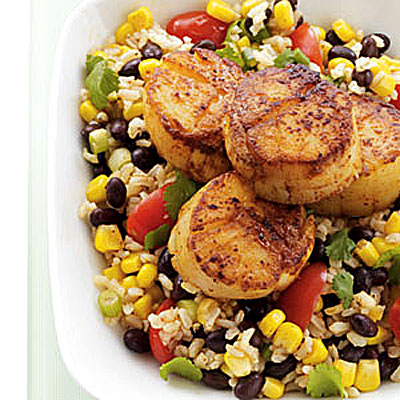 scallops-rice-salad