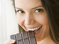 chocolate-biting-lady