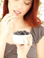 blueberries-woman