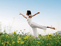 Woman in field