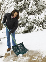 woman ice safety