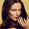 red-nails-face