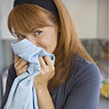 sniffing-blue-shirt
