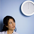 woman-watching-clock