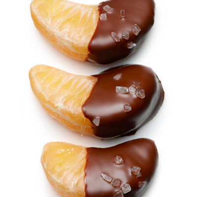 Salted Chocolate Clementine Wedges