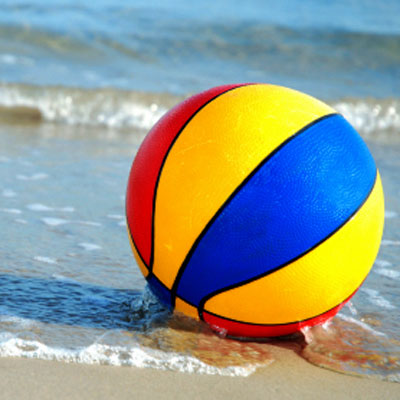 beach ball. each-all-workout