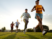 group-running-together