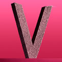 jeweled-letter-v