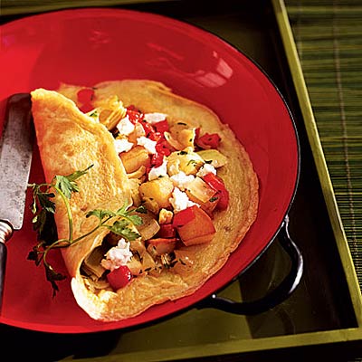 artichoke-cheese-omelet