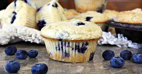 vegan-blueberry-lemon-muffins vegan blueberry lemon muffins 462x242 Recipe Makeover: Vegan Blueberry Lemon Muffins