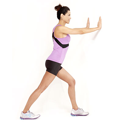 wall calf stretch