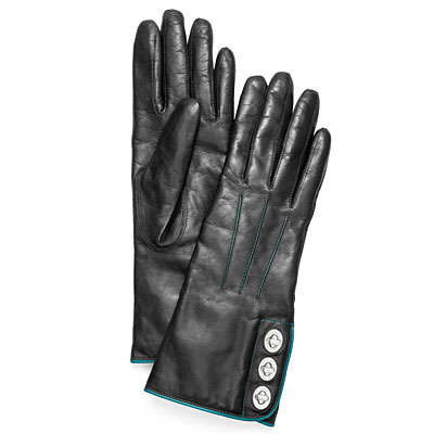 coach-black-leather-gloves