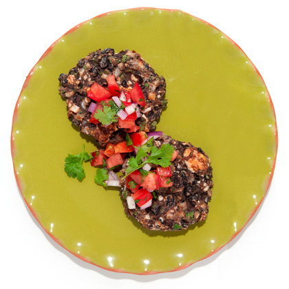 black-bean-cakes-queso Recipe