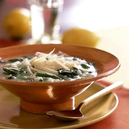 Cate's Springtime Risotto Soup Recipe