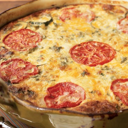 Garden Vegetable Crustless Quiche Recipe