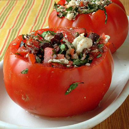 Cheese and Olive-Stuffed Tomatoes Recipe