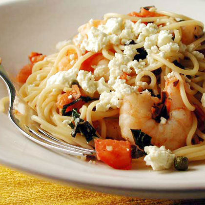 Mediterranean Shrimp and Pasta Recipe