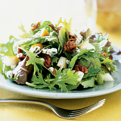 greens-pears-pecans Recipe