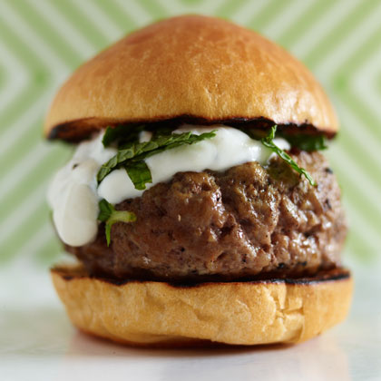 Grilled Lamb Sliders with Mint Yogurt Recipe