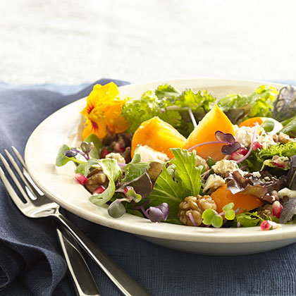 persimmon-blue-cheese-salad Recipe
