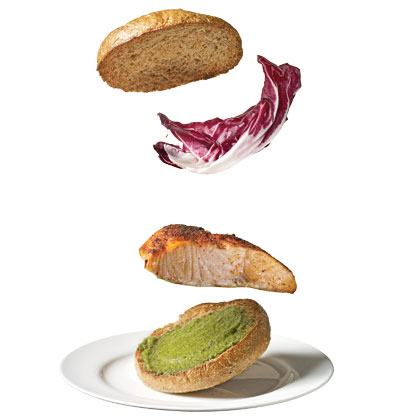salmon-pesto-sandwich Recipe