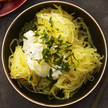 Spaghetti Squash with Ricotta and Gremolata Recipe