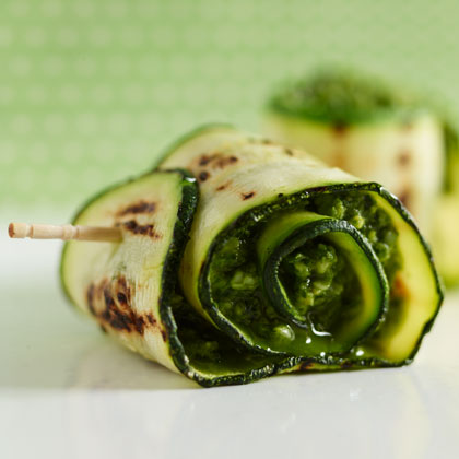Grilled Zucchini with Parmesan Pesto Recipe