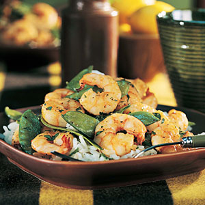 Shrimp and Snow Pea Stir-Fry