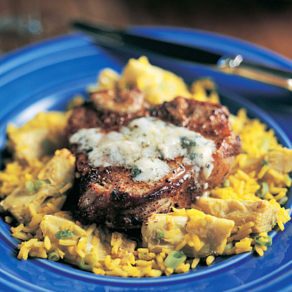 Blue Cheese Veal Chops Recipe
