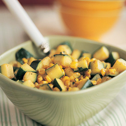 Zucchini with Corn and Cilantro Recipe