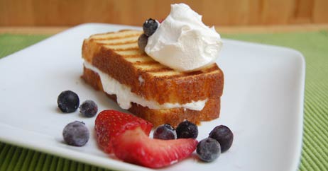 grilled pound cake 462x242 Recipe Makeover: Lighter, Protein Packed Pound Cake
