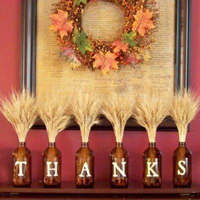 Favorite Pins of the Week: Fun Thanksgiving Ideas thanksgiving mantle 400x400 Favorite Pins of the Week: Fun Thanksgiving Ideas