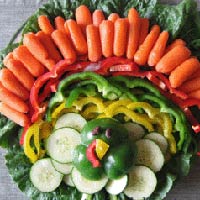 Favorite Pins of the Week: Fun Thanksgiving Ideas turkey veggie tray 400x400 Favorite Pins of the Week: Fun Thanksgiving Ideas