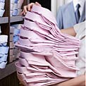 stack of shirts