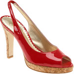Patent leather slingbacks, Jessica Simpson Footwear.