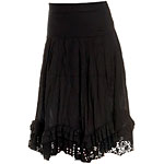 Black voile skirt with lace, Windsor, 