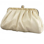 Satin clutch, JC Penney.