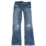 Destroyed boyfriend jeans, American Eagle Outfitters.