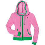 Stretch terry hooded sweatshirt, Lilly Pulitzer.