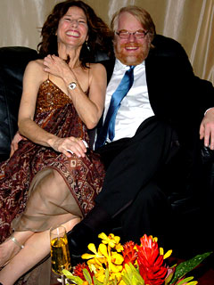Catherine Keener and Philip Seymour Hoffman