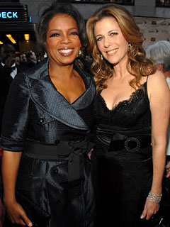 Oprah Winfrey and Rita Wilson