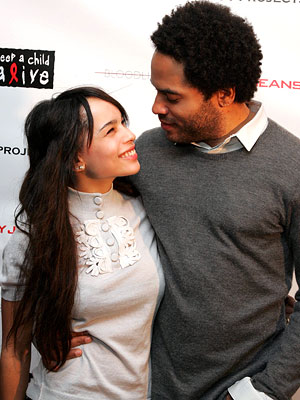 lenny kravitz hair. Lenny Kravitz and Zoe Kravitz