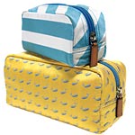 Silk makeup bags, J. Crew.