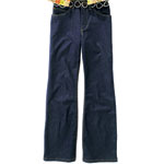 Dark denim jeans, Bodacious.
