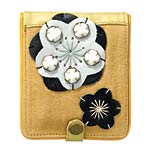Leather-and-cotton wallet, Jamin Puech.