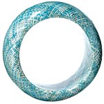 Linen-covered plastic bracelet, JC Penney.