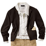 Beaded cotton sweater, Old Navy.