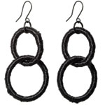 Chiffon ribbon earrings, White House Black Market.