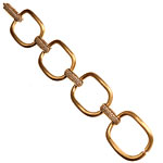 Link bracelet of 18kt gold and diamonds, Ileana Makri.