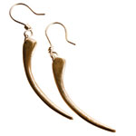 Sterling-silver earrings, Lauren Wolf.